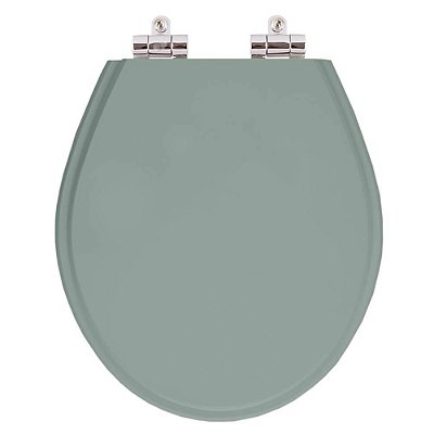 Assento Sanitario Poliester com Amortecedor Ravena Verde Malva para bacia Deca