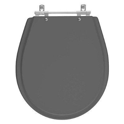 Assento Sanitário Poliester Avalon Cinza Quartzo (Cinza Escuro) para vaso Ideal Standard