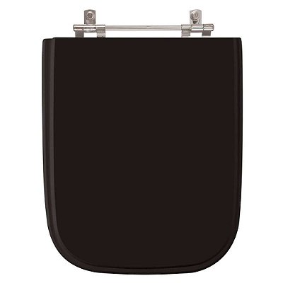 Assento Sanitario Poliester Tivoli Preto para Vaso Ideal Standard