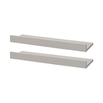 Kit 2 Prateleiras Porta Quadros 60 x 10cm Branca Suporte Invisível