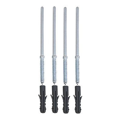 Kit 2 Prateleiras 50 x 10cm Preta Suporte Invisível