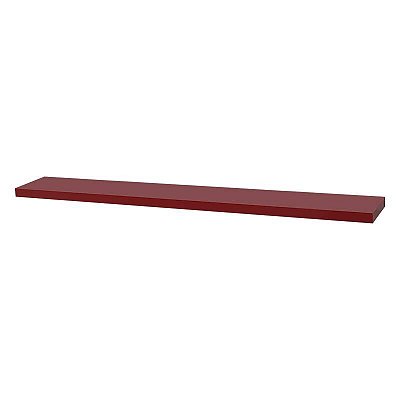 Prateleira 50 x 10cm Vermelha Suporte Invisível
