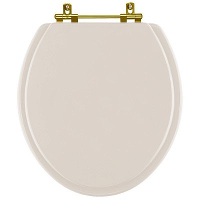 Tampa De Vaso Poliéster Oval Rosa Shell Com Ferragem Dourada