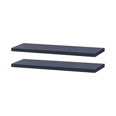 Kit 2 Prateleiras 70 x 20cm azul Suporte Invisível