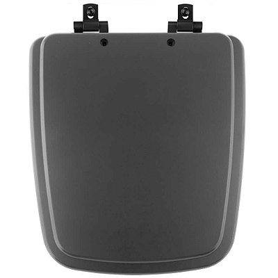 Tampa de Vaso Laqueado Com Amortecedor Boss Onix (Preto Fosco) para Bacia Incepa com Ferragem Preta