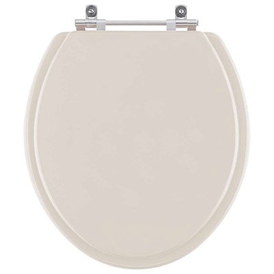 Assento Sanitário Convencional Oval Visone para vaso Ideal Standard com Ferragem Dourada