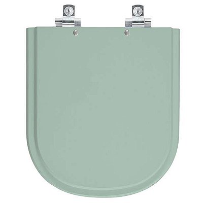 Assento Sanitário Soft Close Flox Verde Claro para vaso Fiori