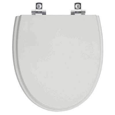 Assento Sanitário Soft Close Eros Cinza Platina para vaso Incepa