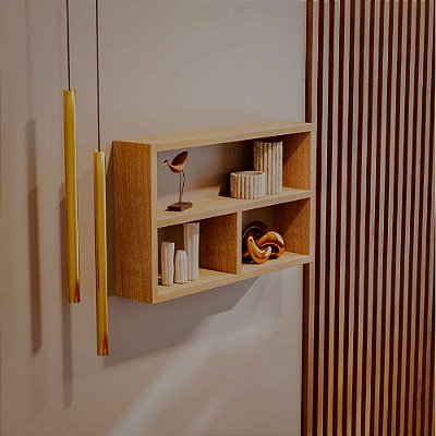Nicho de Parede Decorativo Carvalho Pequim para Sala Quarto Hall