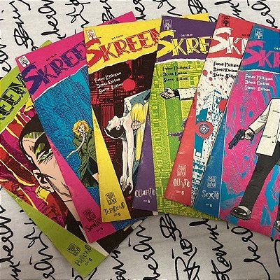 HQ: Skreemer, em 6 volumes, de Peter Milligan, Brett Ewins & Steve Dillon - Usado