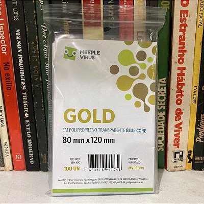 Sleeve Gold (80x120mm), da Meeple Virus - Novo