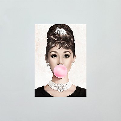 Ímã: Audrey Hepburn - 8x5cm - Lacrado