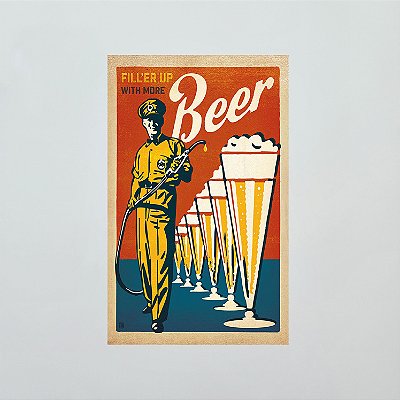 Ímã: Beer - 8x5cm - Lacrado