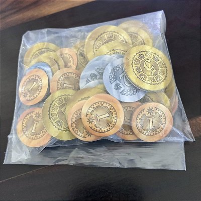 Moedas originais do jogo Maracaibo - Novo