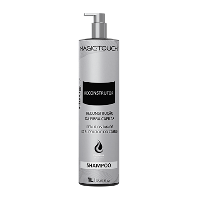 Shampoo Reconstrutor Premium 1L - Fórmula Avançada para Cabelos Danificados