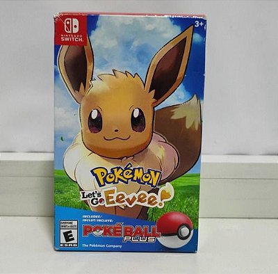 Pokémon Let's Go Eevee + Poké Ball Plus - Nintendo Switch - Semi-Novo