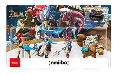 Amiibo Set Champions Zelda Breath Of The Wild - Urbosa / Revali / Mipha / Daruk