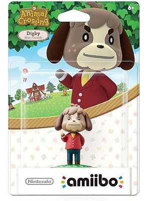 Amiibo Animal Crossing Digby - Caixa Amarelada