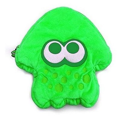 Plush Pouch Case - Bolsa Pelucia Splatoon Verde - Nintendo Switch