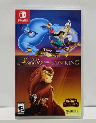 Disney Classic Games Aladdin and the Lion King - Nintendo Switch - Semi-Novo