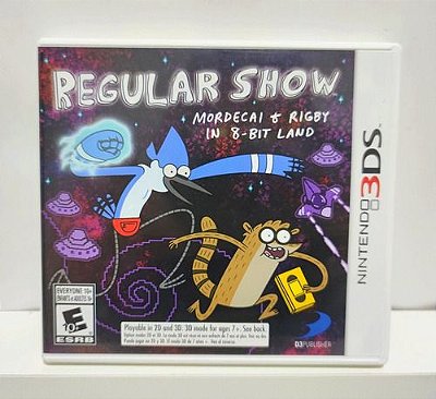 Regular Show Mordecai & Rigby In 8 Bit Land - Nintendo 3DS - Semi-Novo