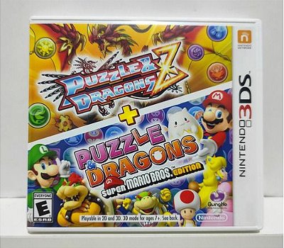 Puzzle & Dragons Z + Puzzle & Dragons Super Mario Bros Edition - Nintendo 3DS - Semi-Novo