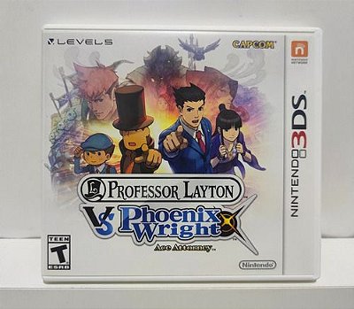 Professor Layton Vs Phoenix Wright Ace Attorney - Nintendo 3DS - Semi-Novo