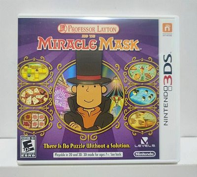 Professor Layton and the Miracle Mask - Nintendo 3DS - Semi-Novo