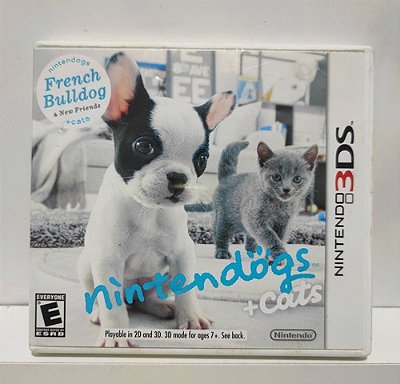 Nintendogs + Cats: French Bulldog & New Friends - Nintendo 3DS - Semi-Novo