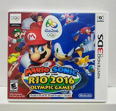 Mario & Sonic at the Rio 2016 Olympic Games -  Nintendo 3DS - Semi-Novo