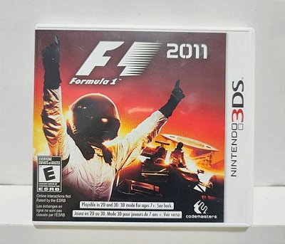 F1 2011 - Nintendo 3DS - Semi-Novo