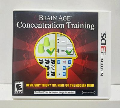 Brain Age Concentration Training - Nintendo 3DS - Semi-Novo