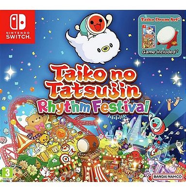 Taiko No Tatsujin Rhythm Festival Taiko Drum Set - Nintendo Switch