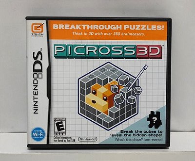 Picross 3D - Nintendo DS - Semi-Novo