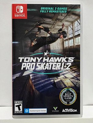 Tony Hawk's Pro Skater 1 + 2 - Nintendo Switch - Semi-Novo