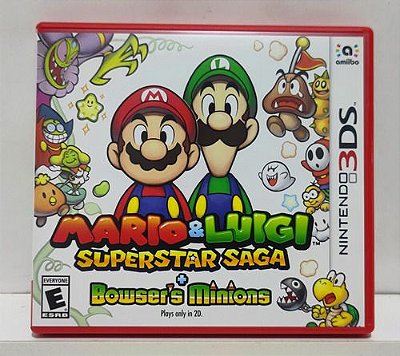 Mario & Luigi Superstar Saga + Bowser's Minions - Nintendo 3DS - Semi-Novo