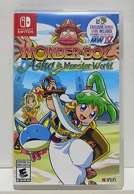 Wonder Boy: Asha In Monster World - Nintendo Switch - Semi-Novo