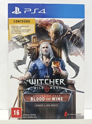 The Witcher 3 Wild Hunt Expansion Pack Blood And Wine - PS4
