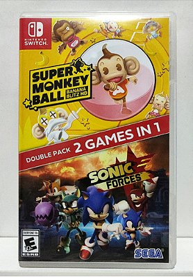 Sonic Forces + Super Monkey Ball Banana Mania Blitz HD - Nintendo Switch - Semi-Novo