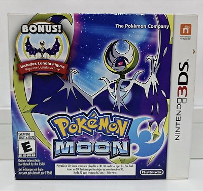 Pokemon Moon + Lunala Figure - Nintendo 3DS - Semi-Novo