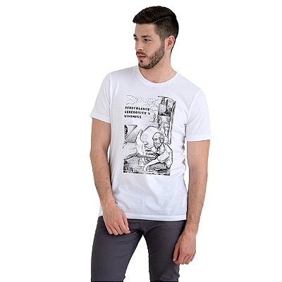 Camiseta Branca Masculina - Benignidade