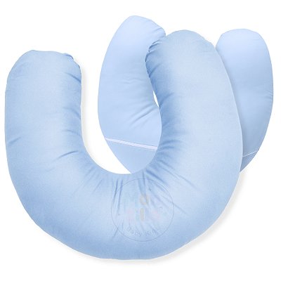 Almofada De Amamentação Micropercal 400 Fios Azul