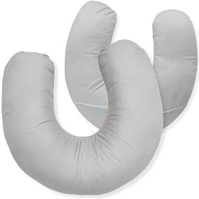 Almofada De Amamentação Micropercal 400 Fios Cinza