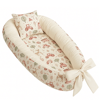 Ninho Para Bebê Redutor De Berço Pompom Caminho Selva