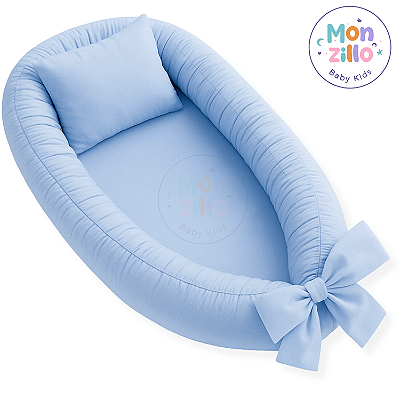 Ninho Para Bebê Redutor De Berço Micropercal 400 Fios Azul