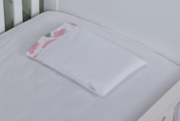 Lençol De Berço Americano Nuvem Rosa