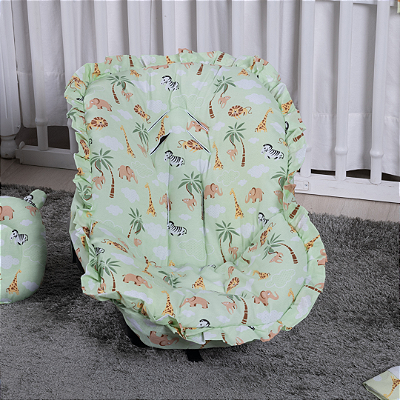 Capa Para Bebê Conforto Universal Safari Verde