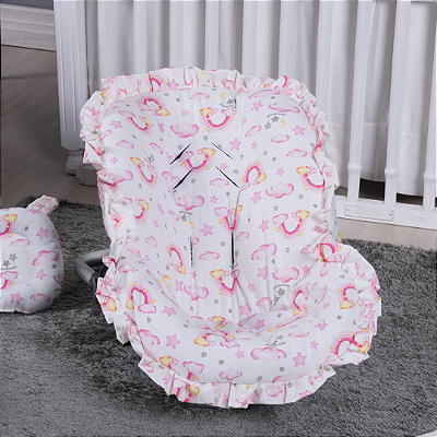 Capa Para Bebê Conforto Universal Ceu Rosa
