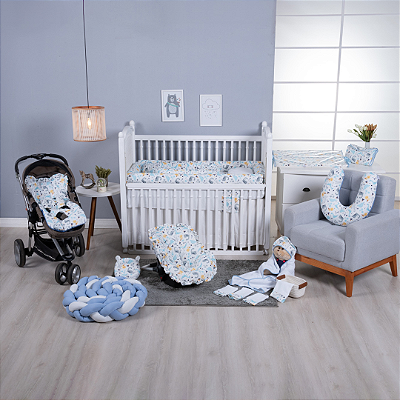 Kit Enxoval de Bebê Coleção Dino Azul