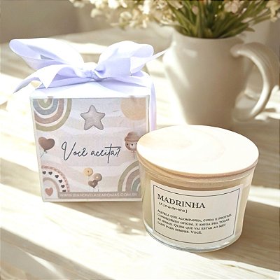 Vela Convite Madrinha baby
